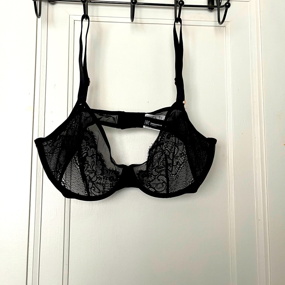 INC black lace bra